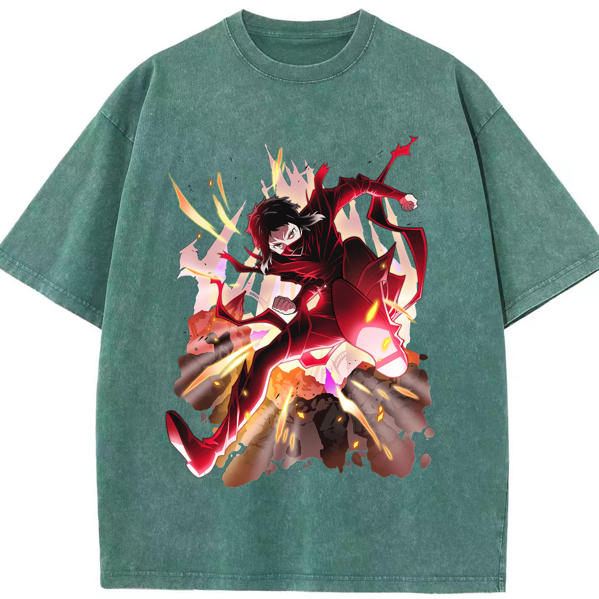 （画像用） 文豪ストレイドッグス Bungo Stray Dogs 綿100% ヴィンテージ風 半袖Tシャツ（フロントプリント）